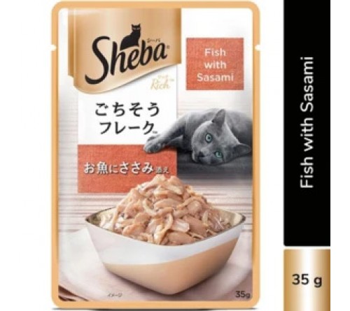Sheba Fish with Sasami Adult Wet Cat Food - 35 g