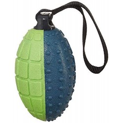 Squeaky Rugby Ball with Strap Rubber,TRP for Dogs Toys