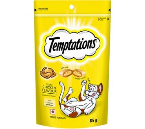 Temptations Cat Treat Tasty Chicken Flavour - 85g